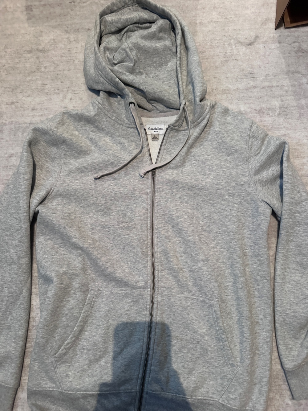 Goodfellow & Co Light Gray Zip-Up Hoodie